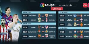 Tầm quan trọng của lịch thi đâí La Liga